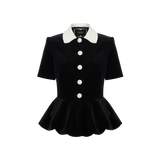 Жакет из бархата Голубка