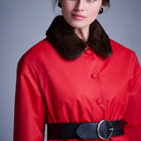 Тулуп Жар-птица с норковым воротником