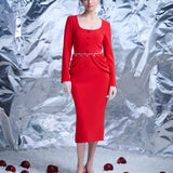 Платье миди Зарница