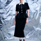 Жакет из бархата Голубка