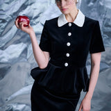 Жакет из бархата Голубка