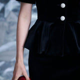 Жакет из бархата Голубка