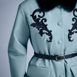 Тулуп с норковым воротником Снежица