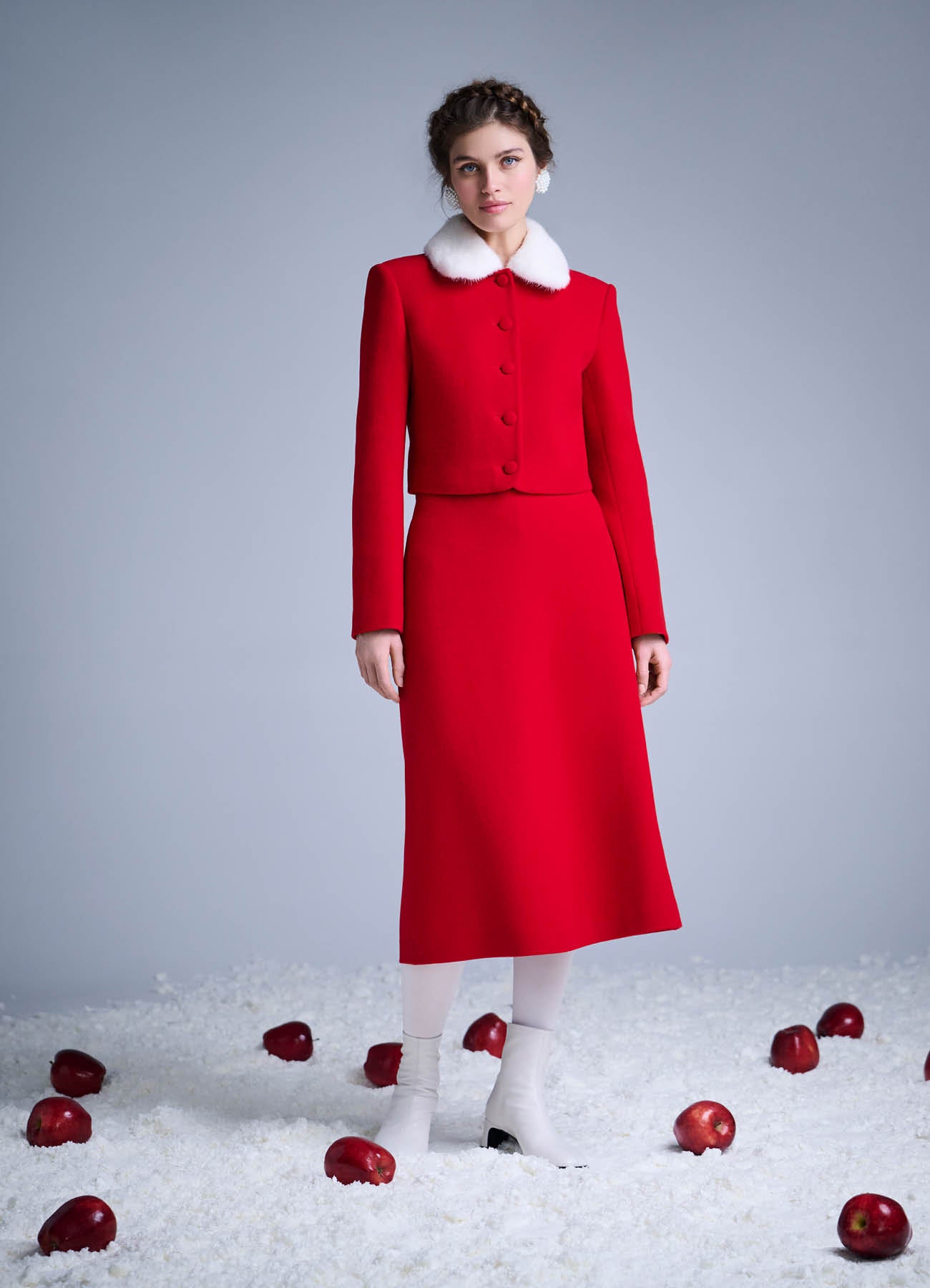 Женская шерстяная юбка Жар-птица