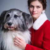 Жакет с меховым воротником Жар-птица