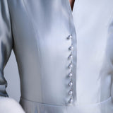 Платье с меховыми манжетами Княжна