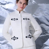 Жакет из букле с вышивкой Ясна