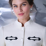 Жакет из букле с вышивкой Ясна