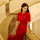 Платье из крепа