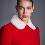 Жакет с меховым воротником Жар-птица