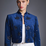 Блуза-жакет из велюра