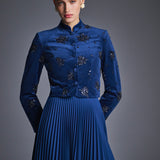 Блуза-жакет из велюра