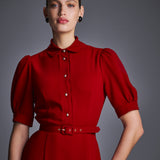 Платье из крепа