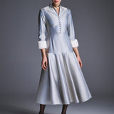 Платье с меховыми манжетами Княжна