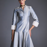 Платье с меховыми манжетами Княжна