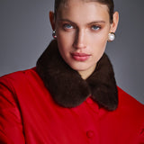 Тулуп Жар-птица с норковым воротником