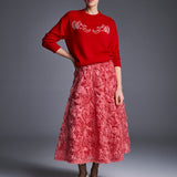 Юбка из фактурной органзы