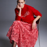 Юбка из фактурной органзы