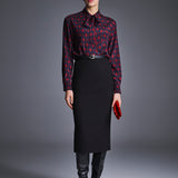 Блуза из шелка с бантом