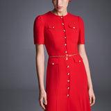 Платье из крепа