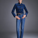 Блуза-жакет из велюра