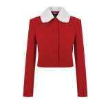 Жакет с меховым воротником Жар-птица