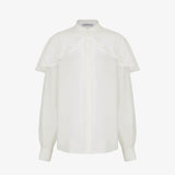 Блуза из шелка Лебедушка