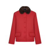 Тулуп Жар-птица с норковым воротником