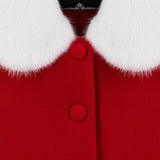 Жакет с меховым воротником Жар-птица