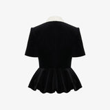 Жакет из бархата Голубка