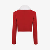 Жакет с меховым воротником Жар-птица