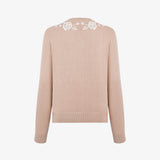 Кардиган из шелка и хлопка с вышивкой