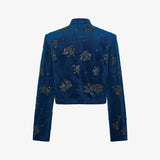 Блуза-жакет из велюра