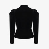 Жакет из бархата с вышивкой Купава