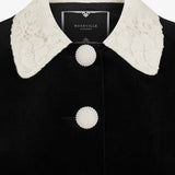 Жакет из бархата Голубка