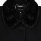 Пальто с воротником из норки Купава