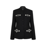 Жакет из букле с вышивкой Власта