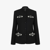 Жакет из букле с вышивкой Власта