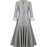 Платье с меховыми манжетами Княжна