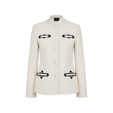 Жакет из букле с вышивкой Ясна