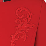 Платье мини с меховыми манжетами Жар-птица