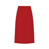 Юбка-трапеция из шерсти Жар-птица