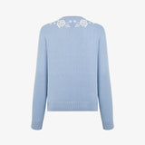 Кардиган из шелка и хлопка с вышивкой