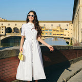 Платье-рубашка из хлопка