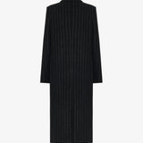 Пальто из шерсти в полоску