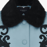 Тулуп с норковым воротником Снежица