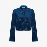 Блуза-жакет из велюра