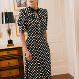 Платье с бантом