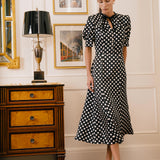 Платье с бантом