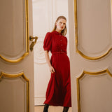 Платье из крепа